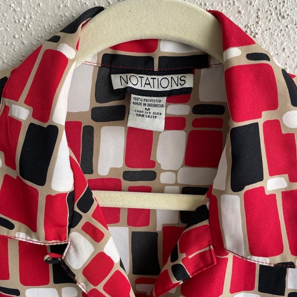 Notations Tri-Color Camp Shirt - Picture 3 of 5